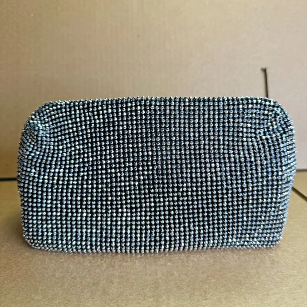 I.N.C International Concepts Mesh Crystal Hobo Bag - Pewter - Picture 4 of 6